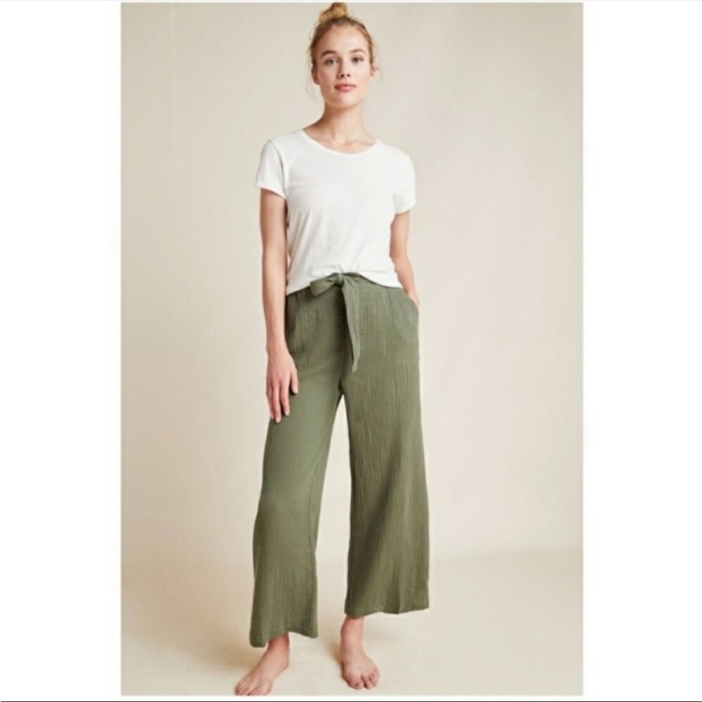Anthropologie Kimber Paperbag-Waisted Trousers - White - Picture 3 of 8